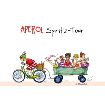 Untersetzer "Aperol Spritz-Tour"